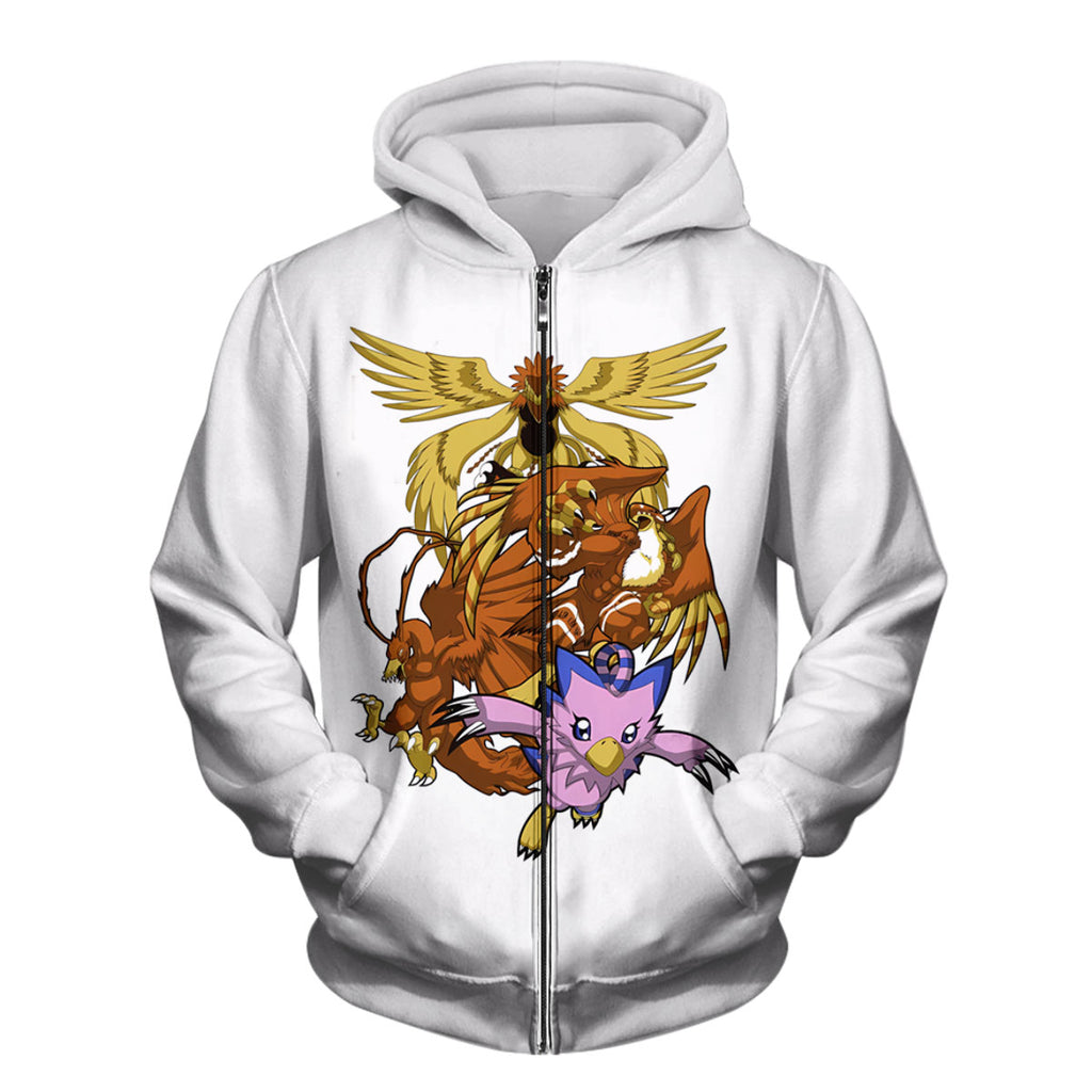 Digimon Adventure Biyomon White Evolution Squad Anime Apparel