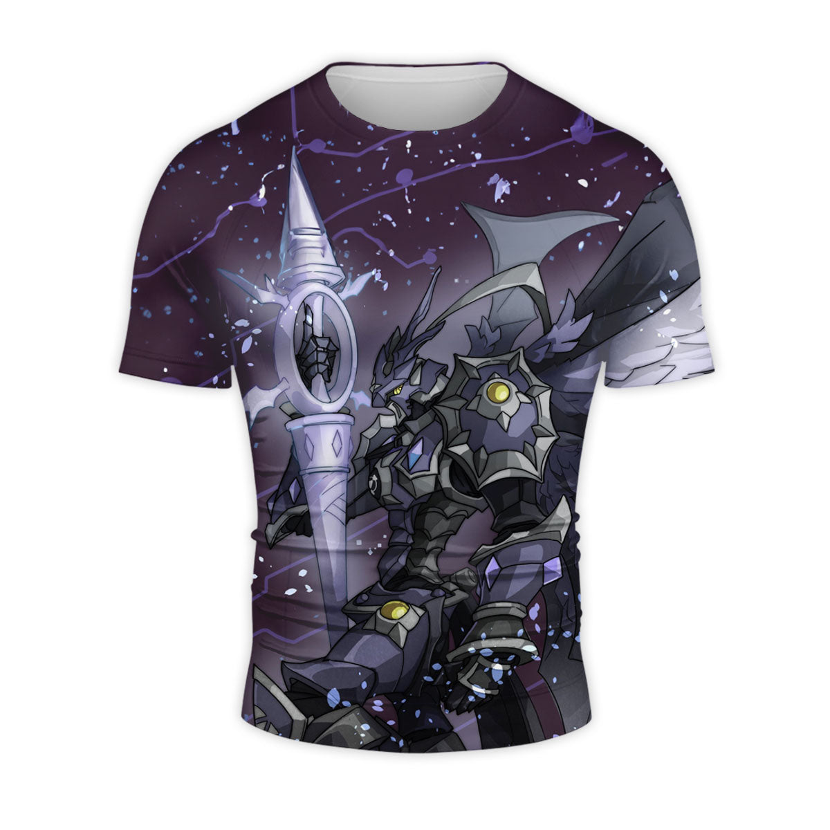 Digimon Adventure Black Gallantmon In Purple Starry Sky Anime Apparel
