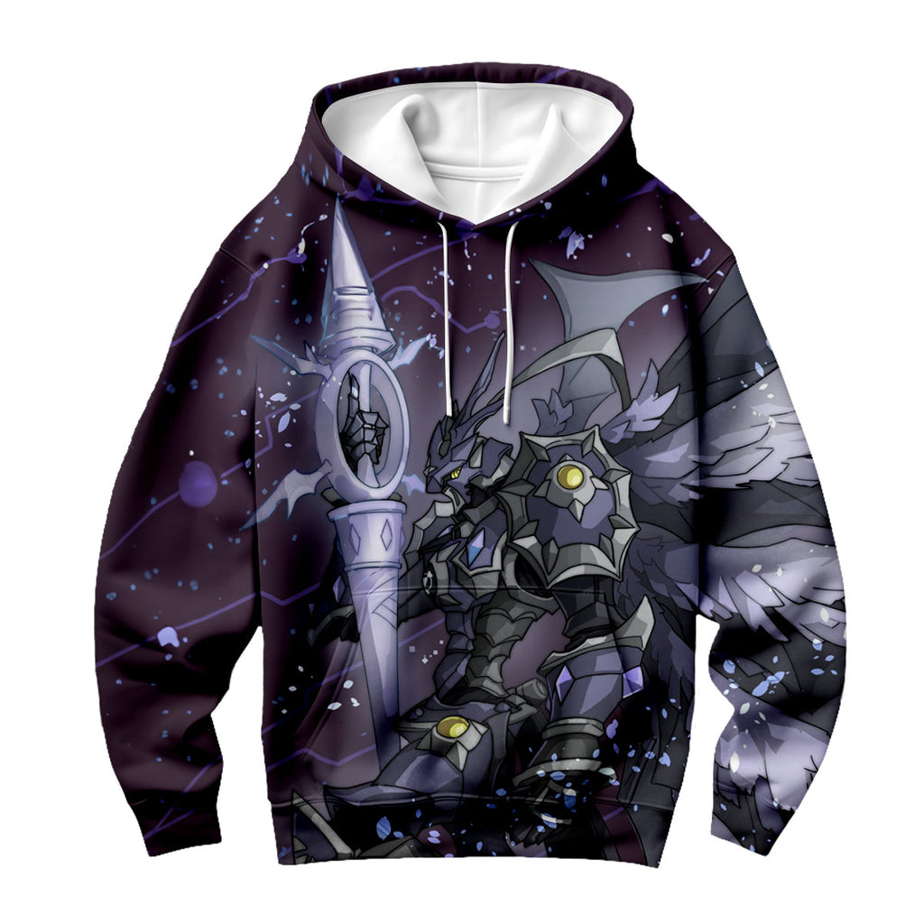 Digimon Adventure Black Gallantmon In Purple Starry Sky Anime Apparel