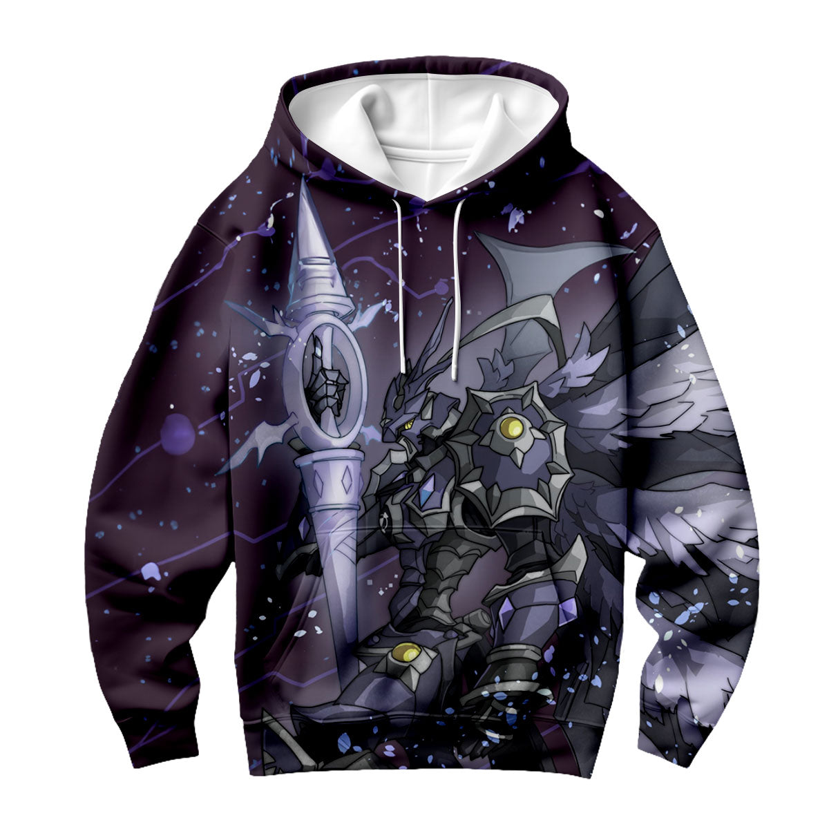 Digimon Adventure Black Gallantmon In Purple Starry Sky Anime Apparel