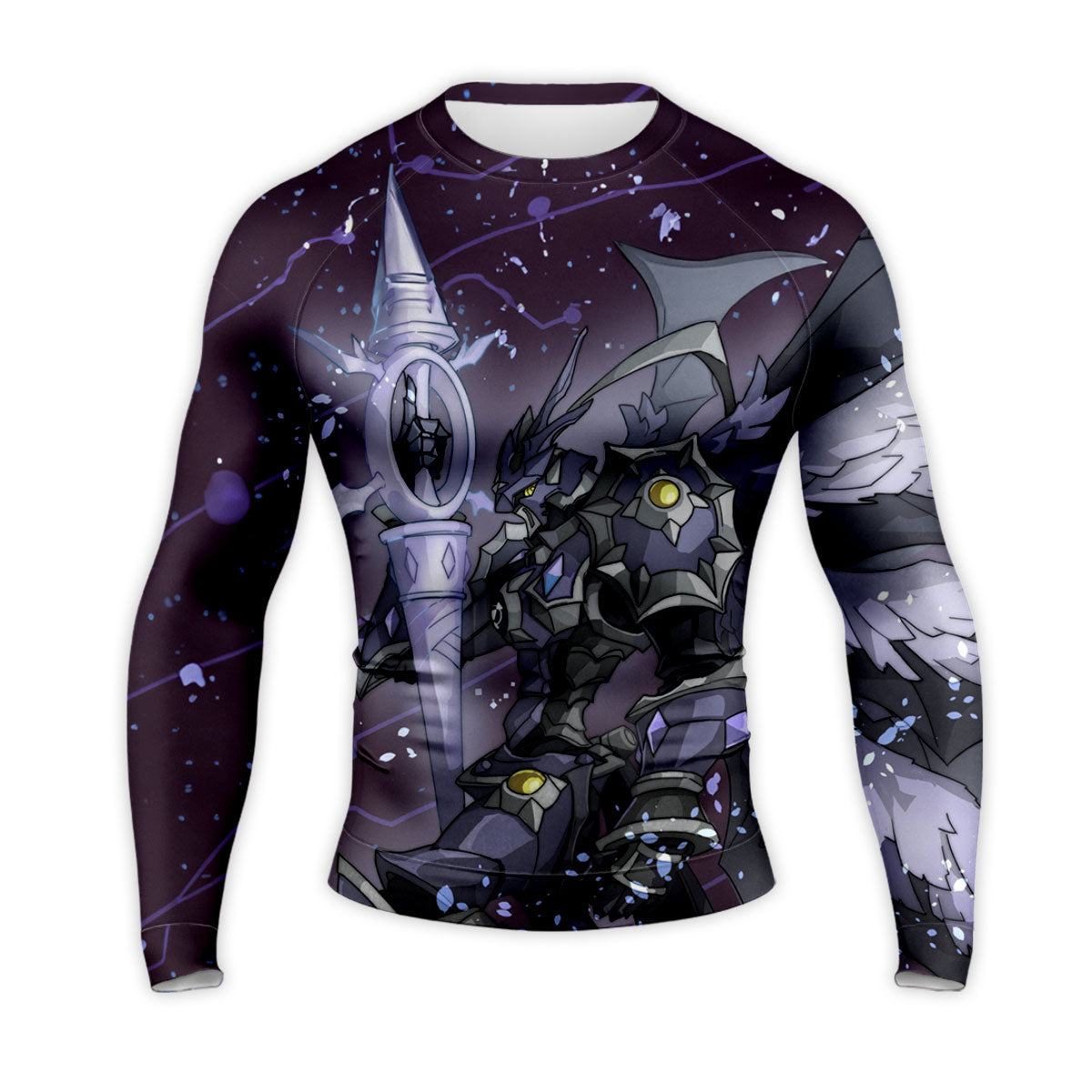 Digimon Adventure Black Gallantmon In Purple Starry Sky Anime Apparel
