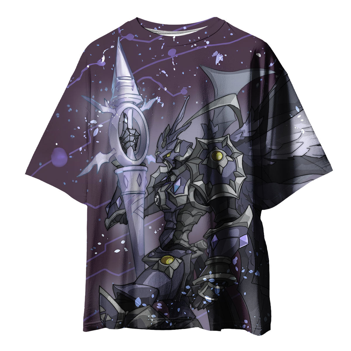Digimon Adventure Black Gallantmon In Purple Starry Sky Anime Apparel