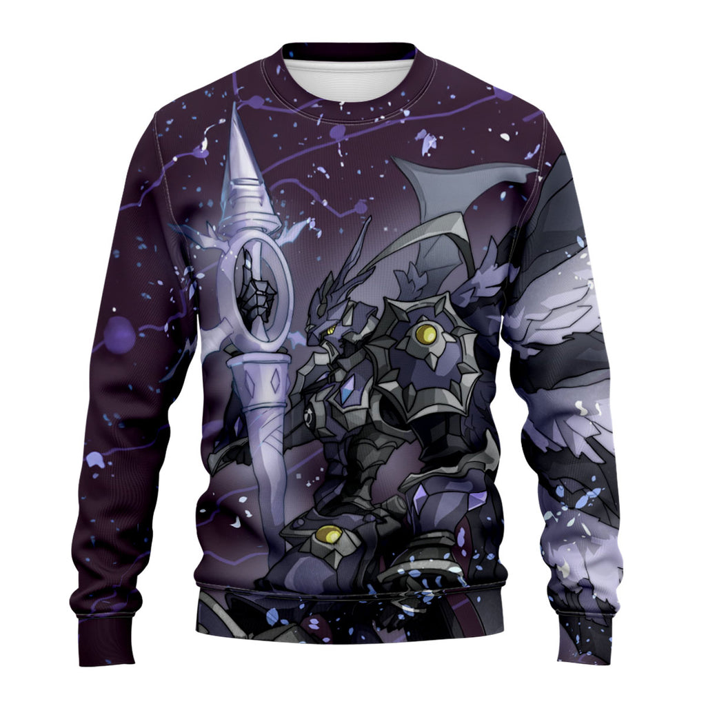 Digimon Adventure Black Gallantmon In Purple Starry Sky Anime Apparel