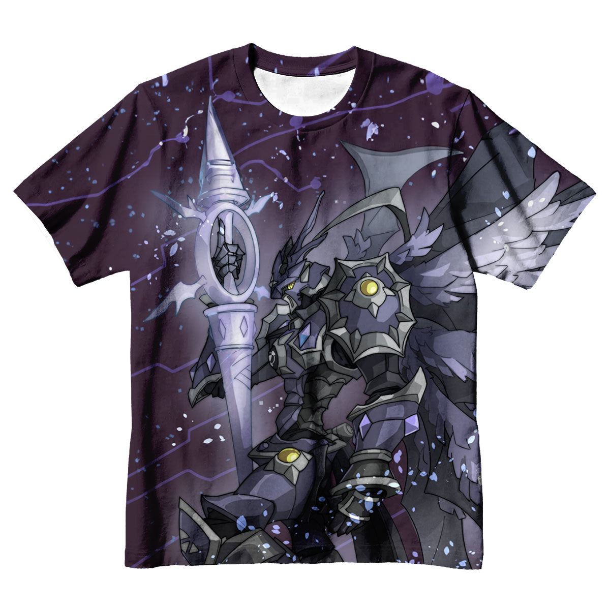 Digimon Adventure Black Gallantmon In Purple Starry Sky Anime Apparel