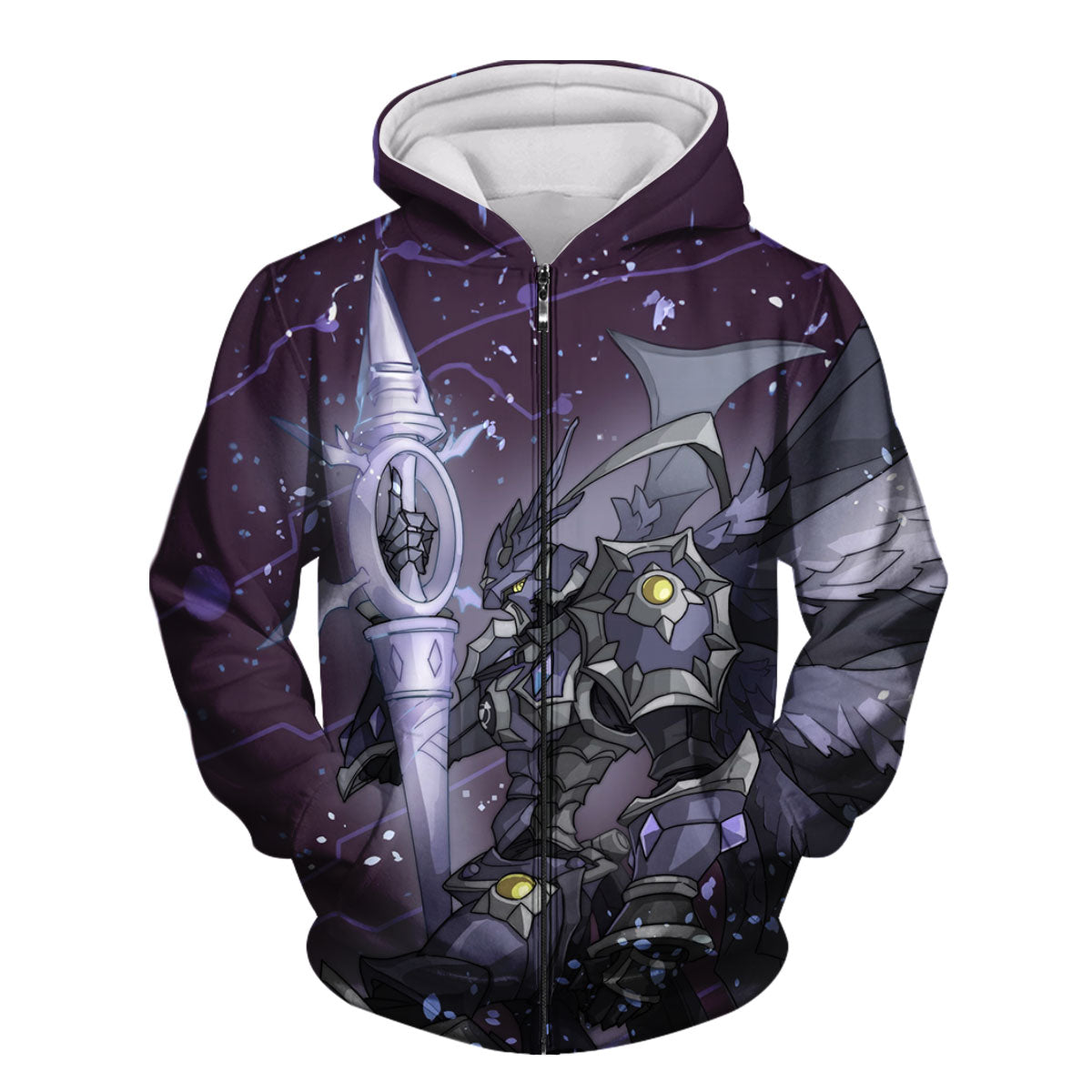 Digimon Adventure Black Gallantmon In Purple Starry Sky Anime Apparel
