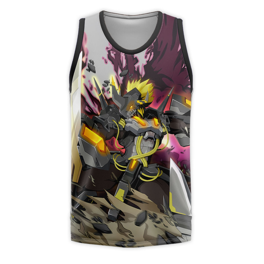 Digimon Adventure Blackwargreymon In Purple Battle Damage Anime Apparel