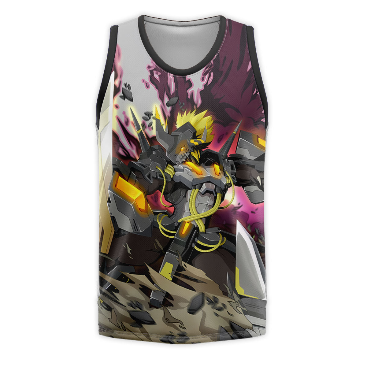 Digimon Adventure Blackwargreymon In Purple Battle Damage Anime Apparel