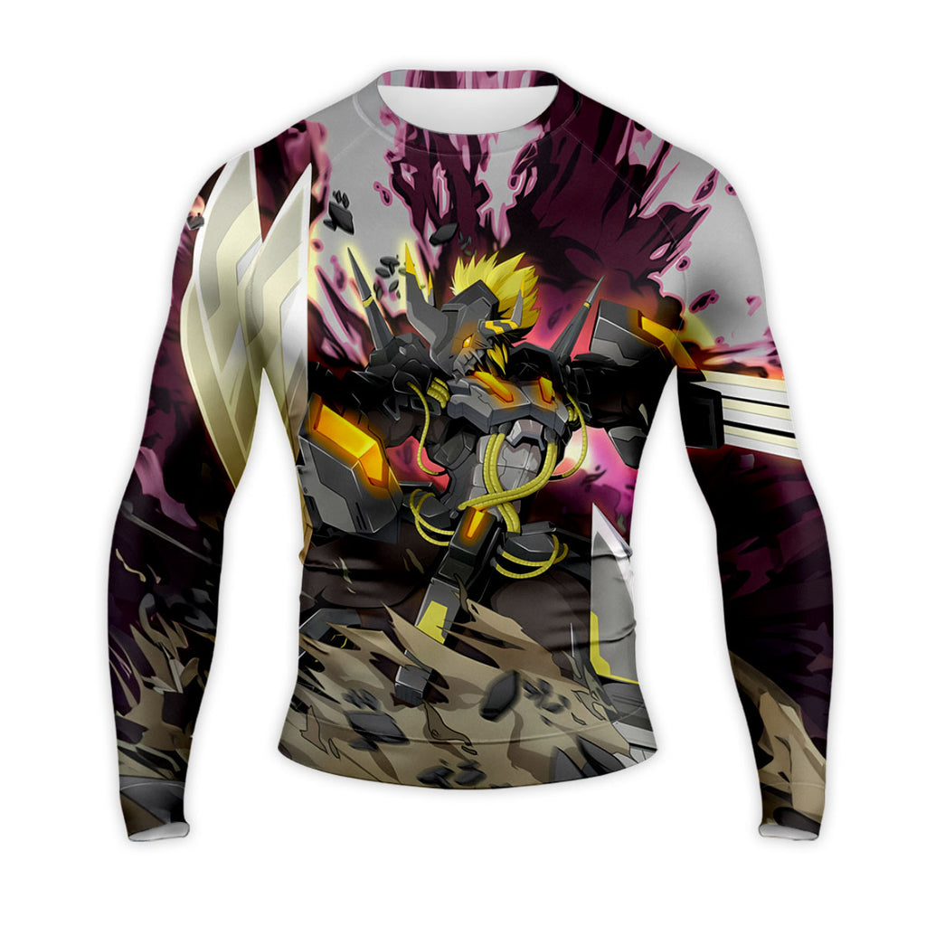 Digimon Adventure Blackwargreymon In Purple Battle Damage Anime Apparel