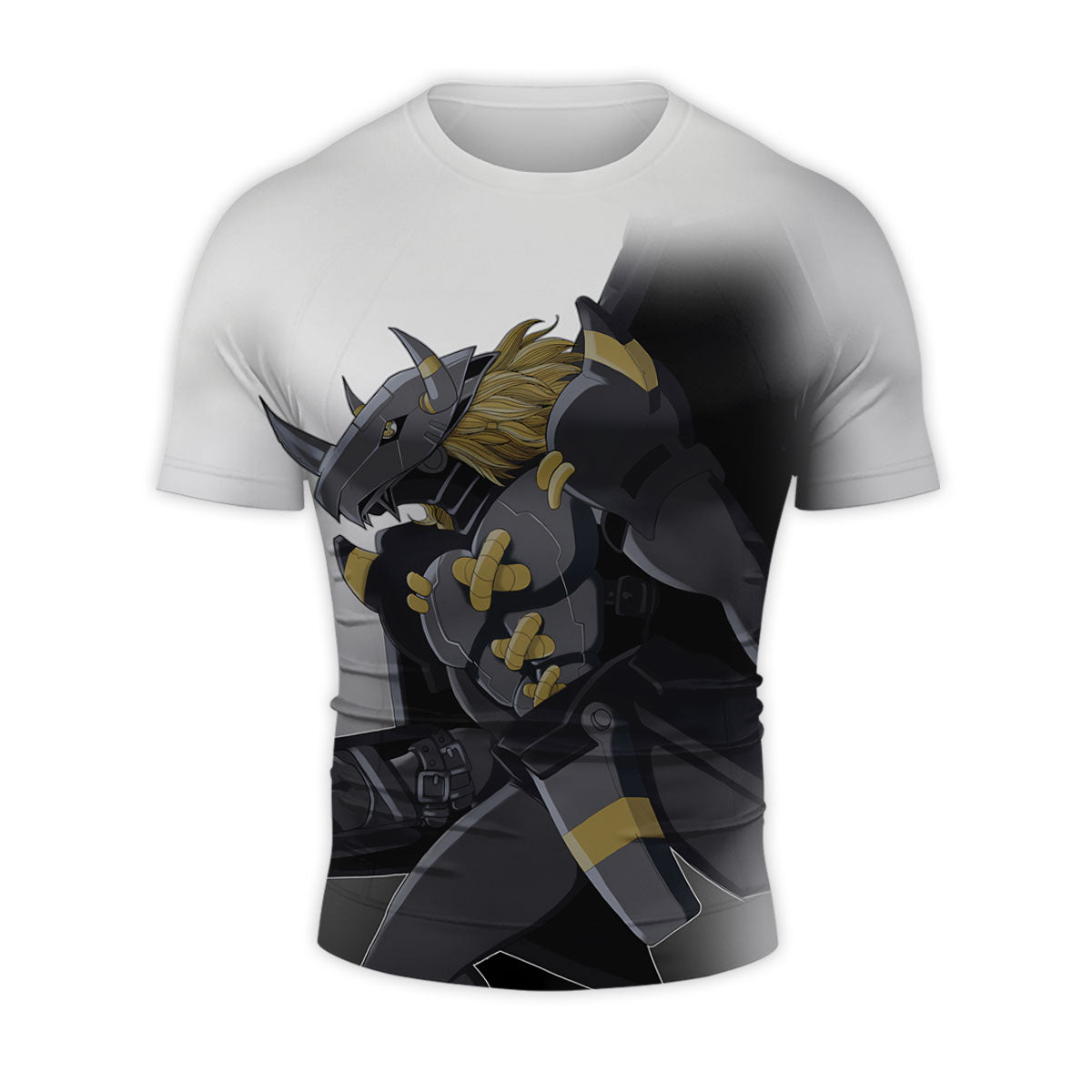 Digimon Adventure Blackwargreymon Standing Grey-Gold Anime Apparel