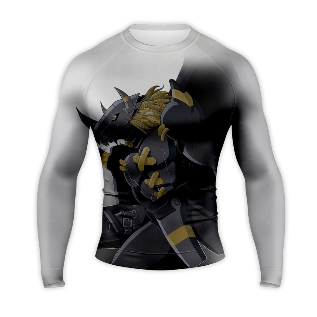 Digimon Adventure Blackwargreymon Standing Grey-Gold Anime Apparel