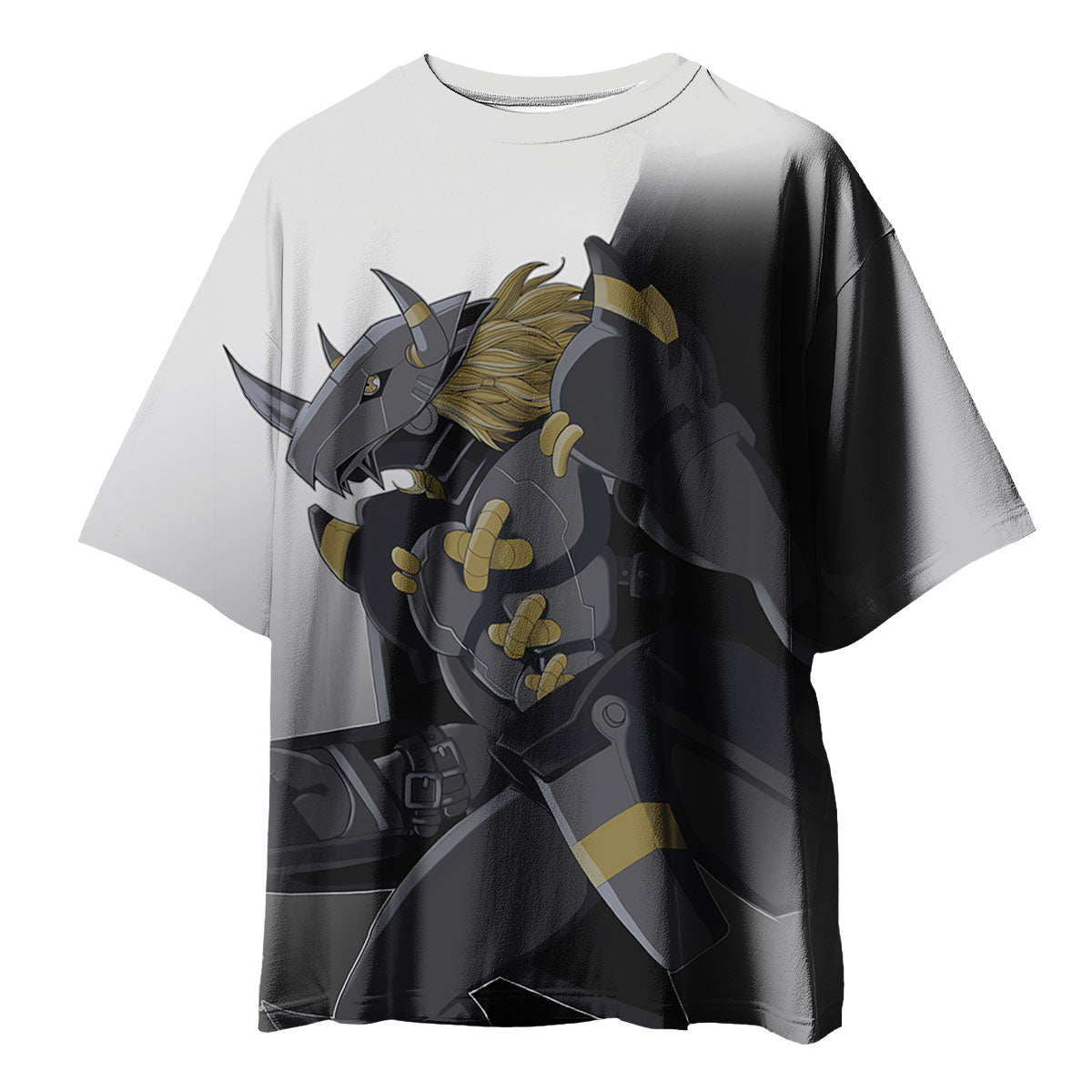 Digimon Adventure Blackwargreymon Standing Grey-Gold Anime Apparel