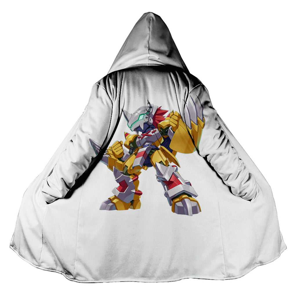 Digimon Adventure Chibi Wargreymon Posing With Yellow Anime Apparel