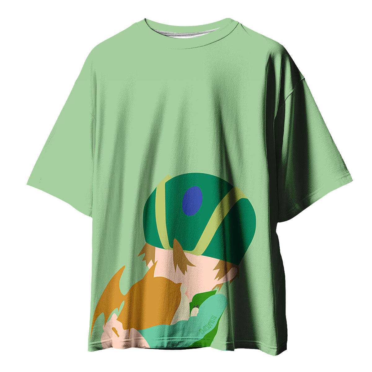 Digimon Adventure Child Takeru Hugging Patamon Anime Apparel