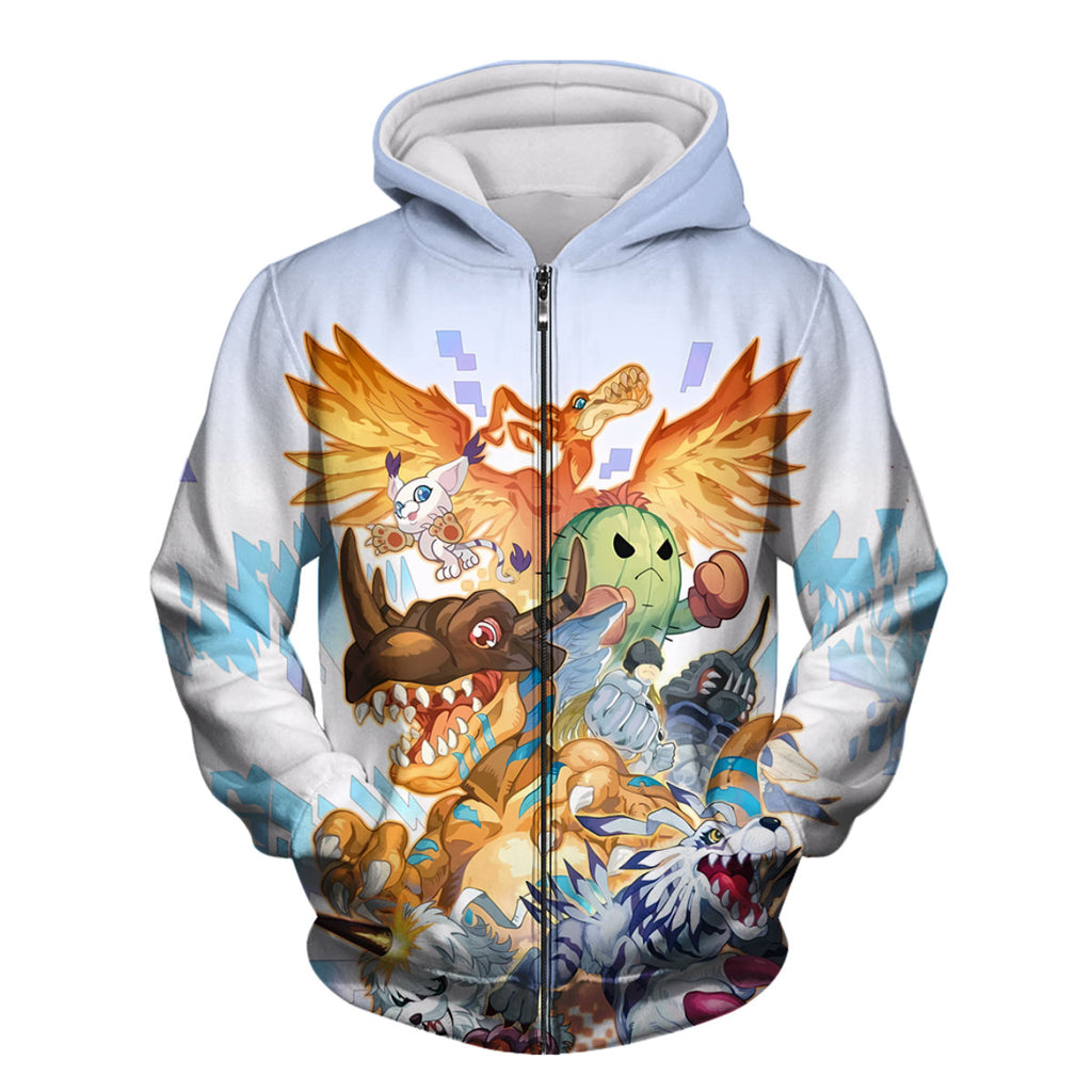 Digimon Adventure Classic Team Colorful Digimon Anime Apparel