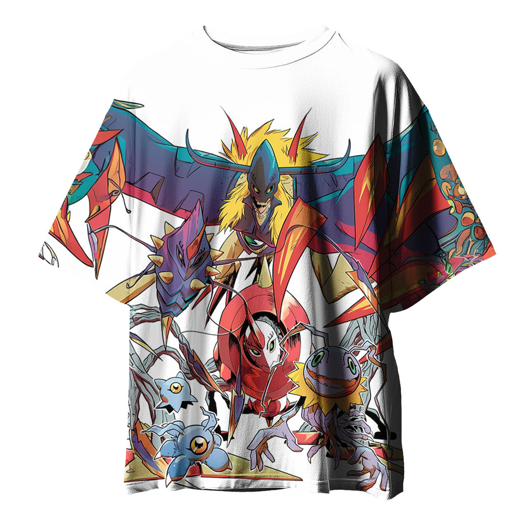 Digimon Adventure Colorful Digital Monsters Vibrant Group Battle Anime Apparel