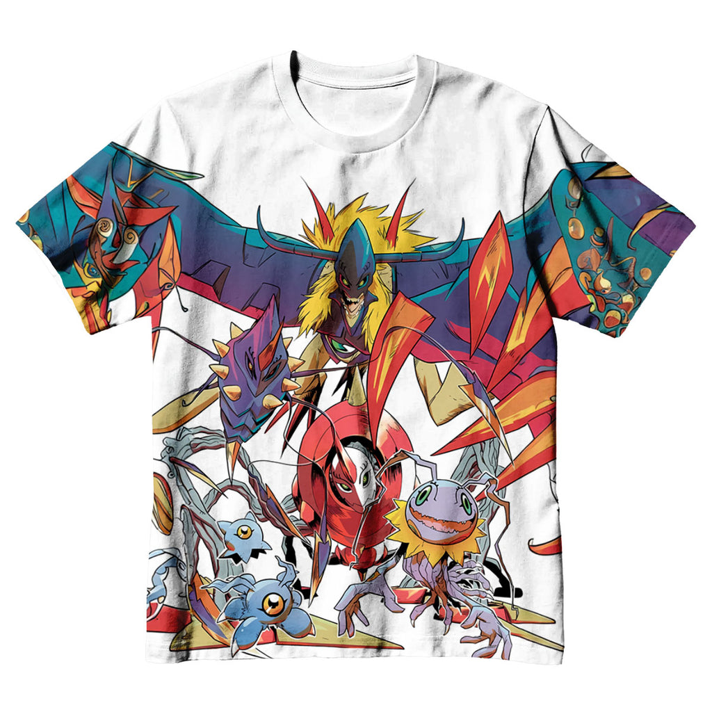 Digimon Adventure Colorful Digital Monsters Vibrant Group Battle Anime Apparel