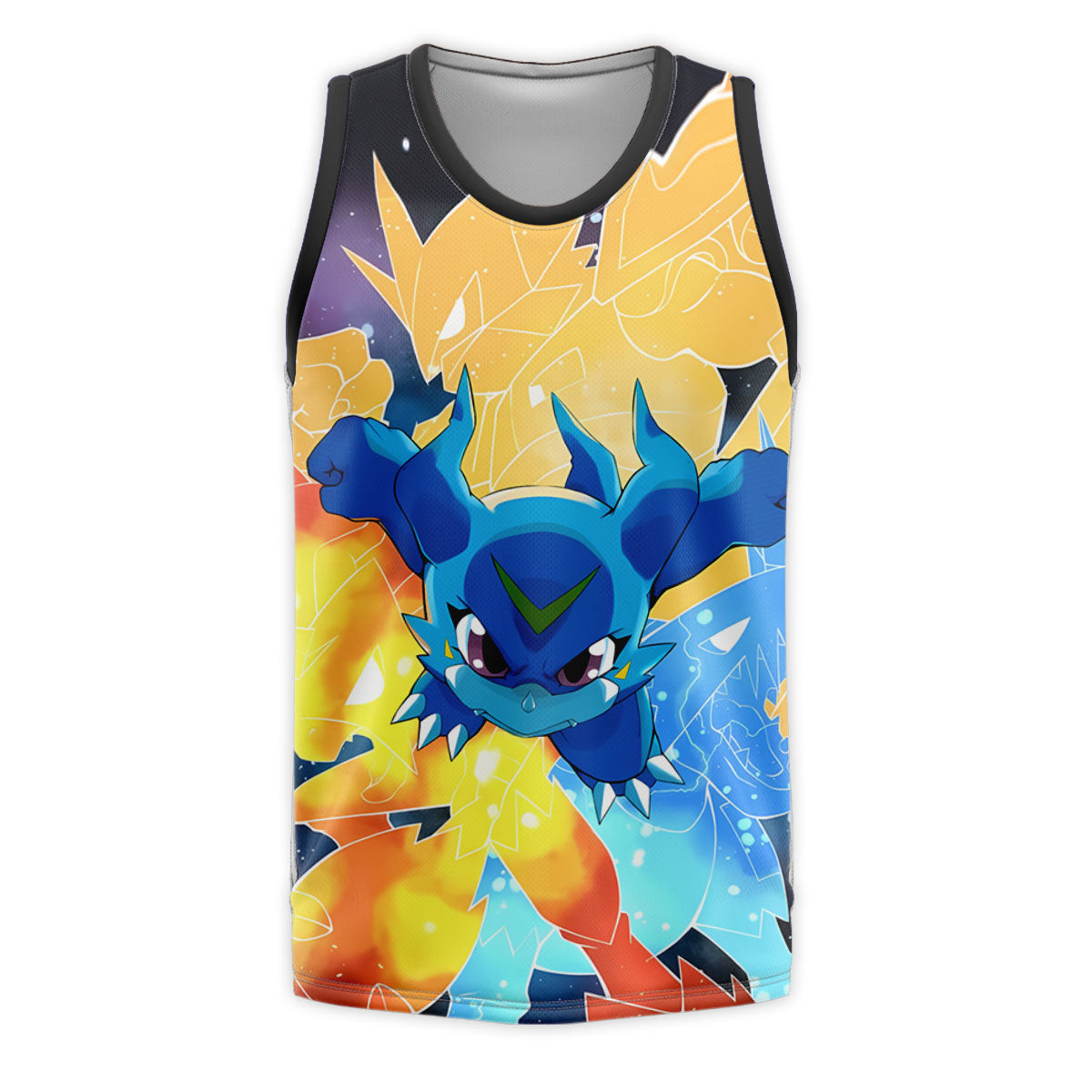 Digimon Adventure Cosmic Blue V-Mon In Digital Universe Anime Apparel