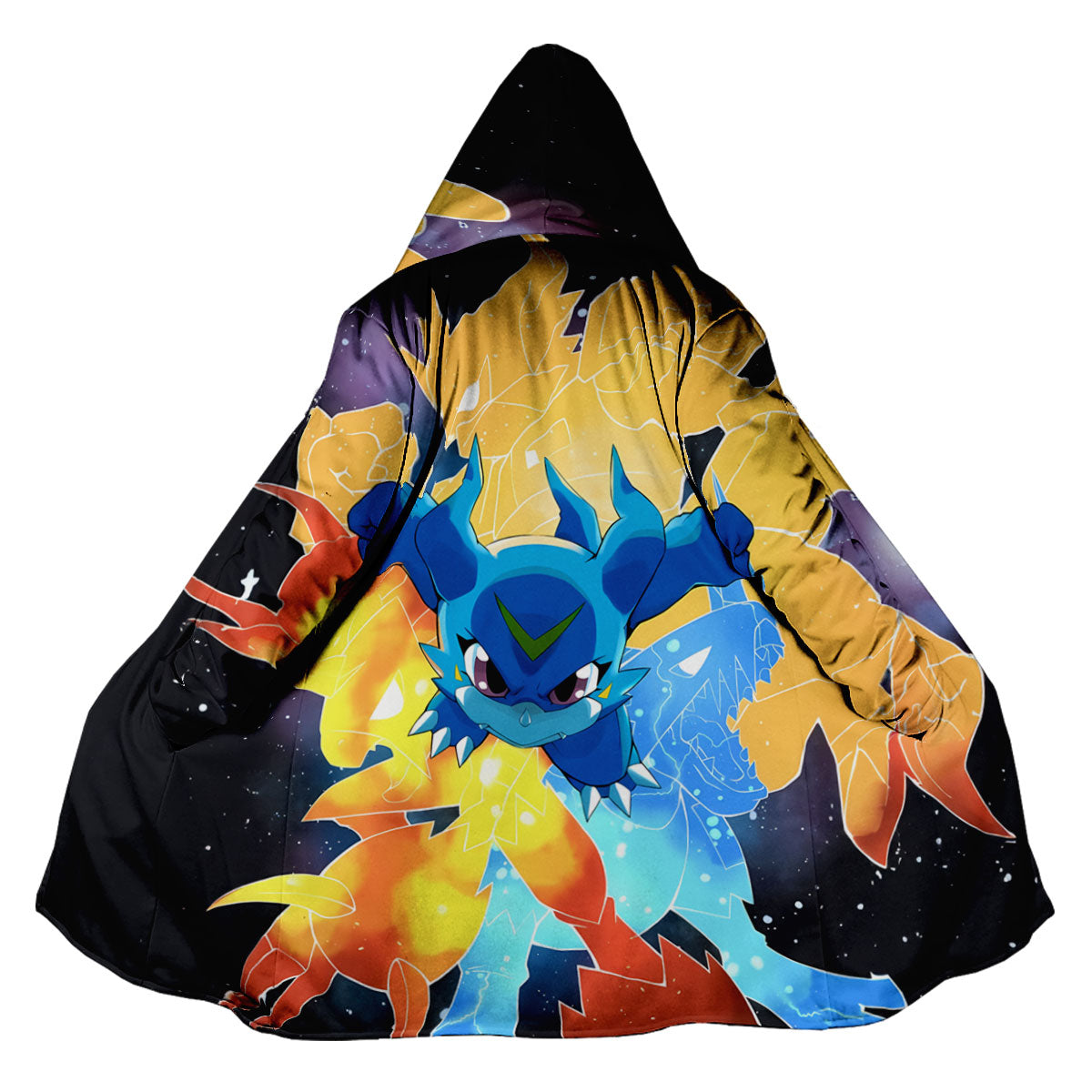 Digimon Adventure Cosmic Blue V-Mon In Digital Universe Anime Apparel