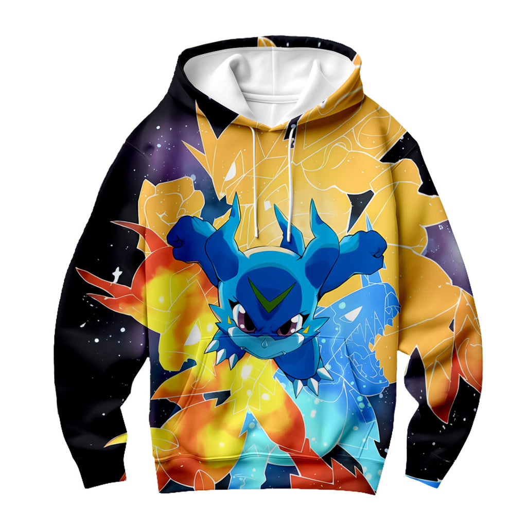 Digimon Adventure Cosmic Blue V-Mon In Digital Universe Anime Apparel