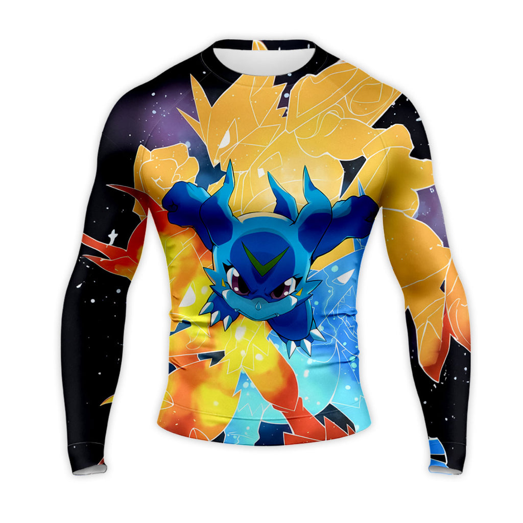 Digimon Adventure Cosmic Blue V-Mon In Digital Universe Anime Apparel