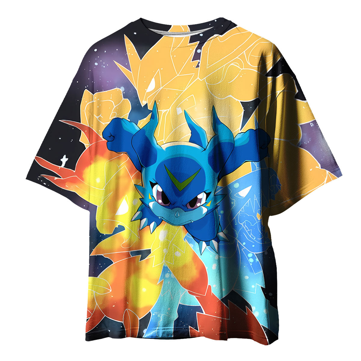 Digimon Adventure Cosmic Blue V-Mon In Digital Universe Anime Apparel