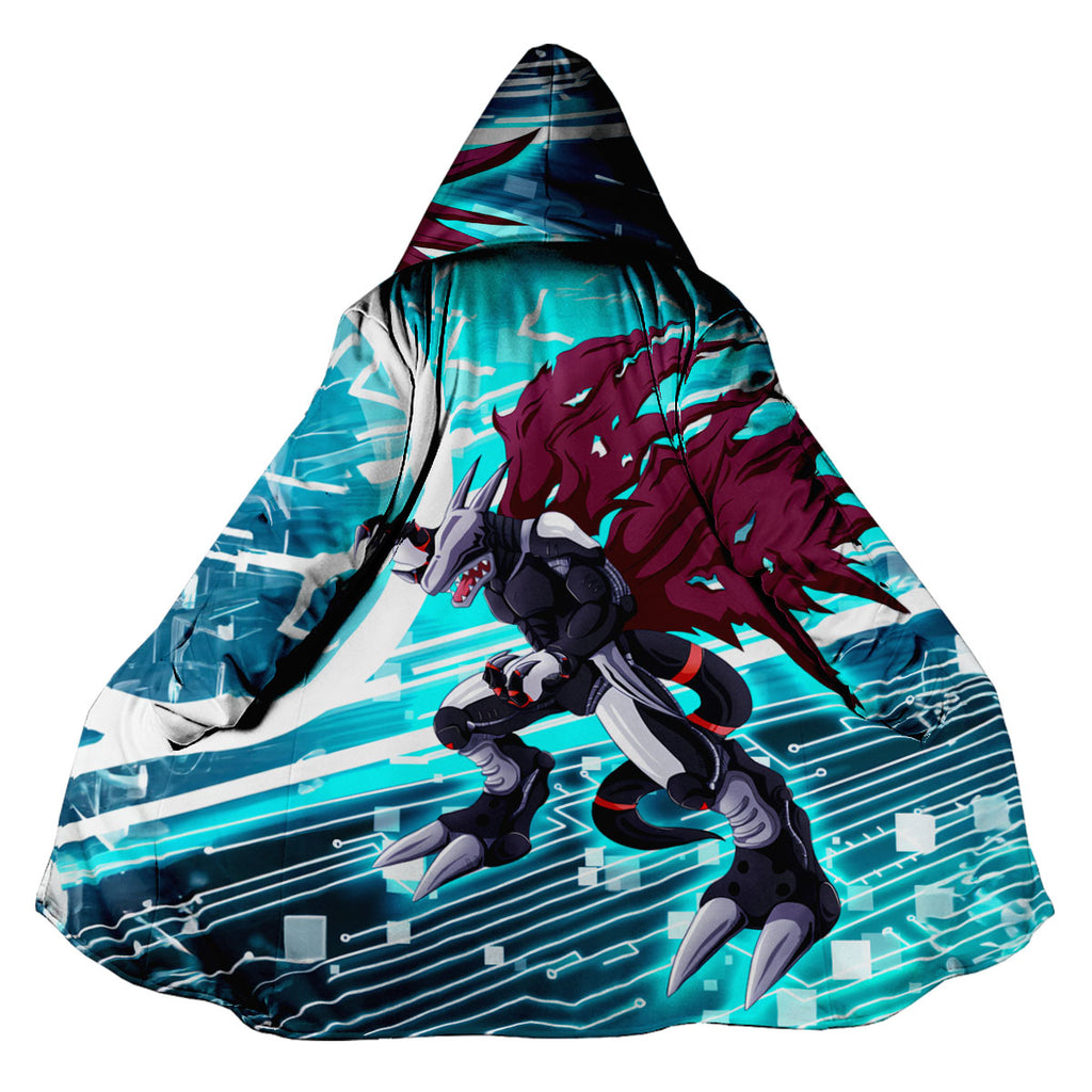 Digimon Adventure Cyberdramon Standing With Blue Dark Wings Anime Apparel