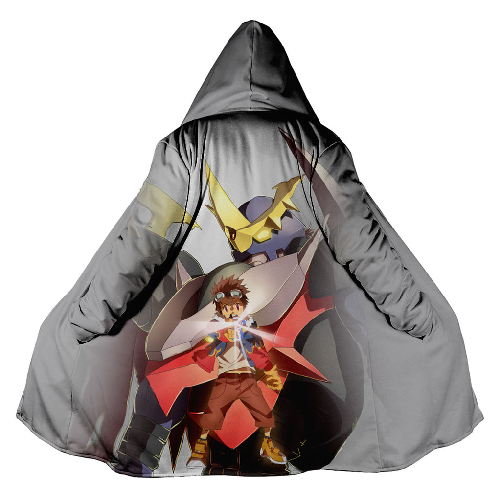 Digimon Adventure Davis Motomiya Imperialdramon Fighter Mode Grey Anime Apparel