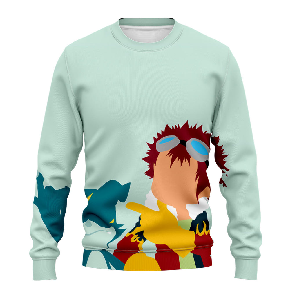 Digimon Adventure Davis Motomiya With Veemon Partner Anime Apparel