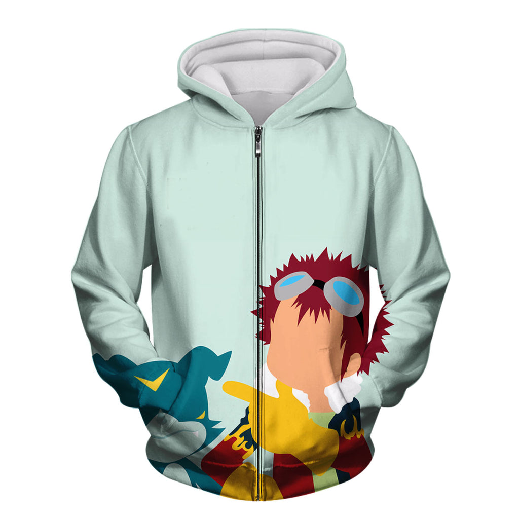 Digimon Adventure Davis Motomiya With Veemon Partner Anime Apparel