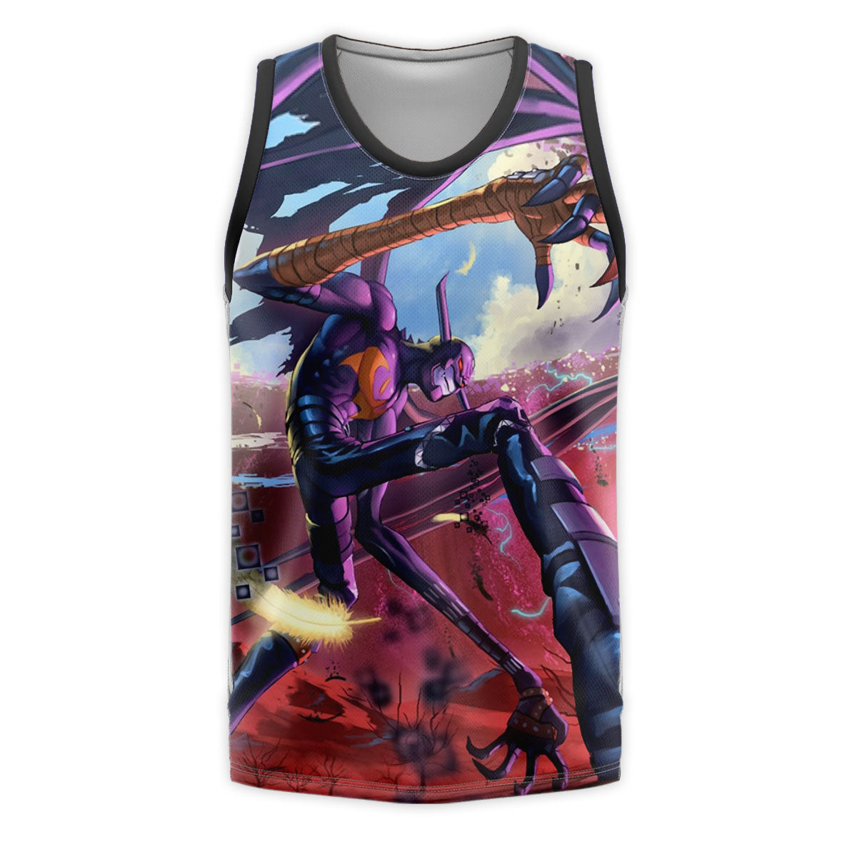 Digimon Adventure Devimon Appearing In Purple Anime Apparel