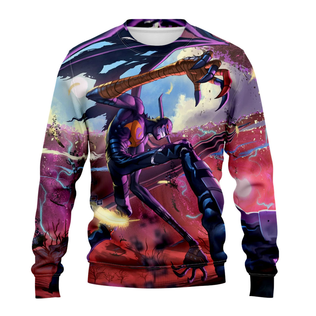 Digimon Adventure Devimon Appearing In Purple Anime Apparel