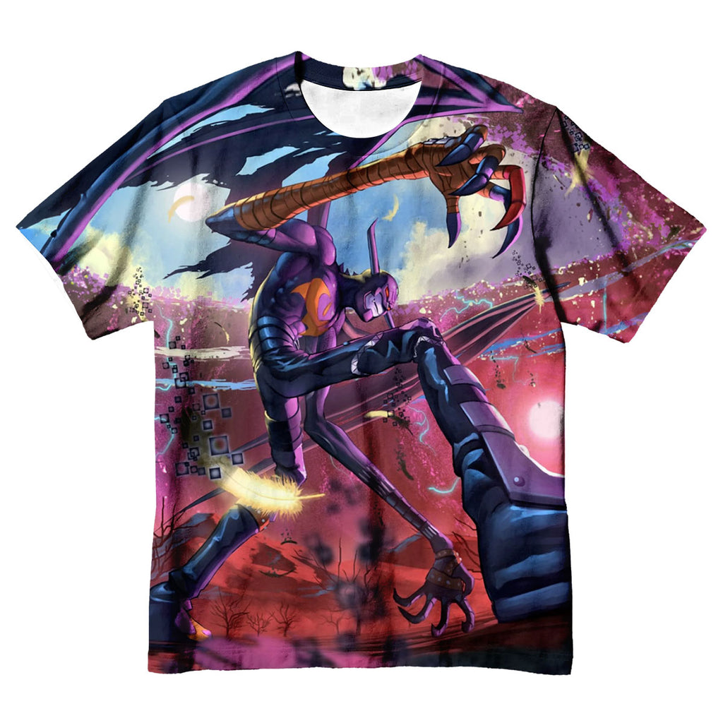 Digimon Adventure Devimon Appearing In Purple Anime Apparel