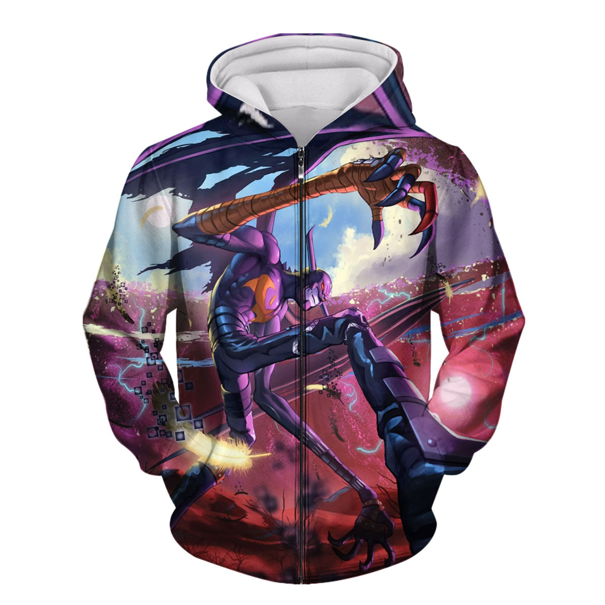 Digimon Adventure Devimon Appearing In Purple Anime Apparel