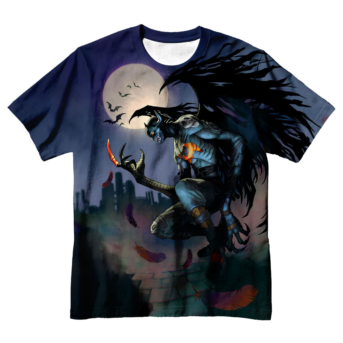 Digimon Adventure Devimon Standing Under The Moonlight Anime Apparel