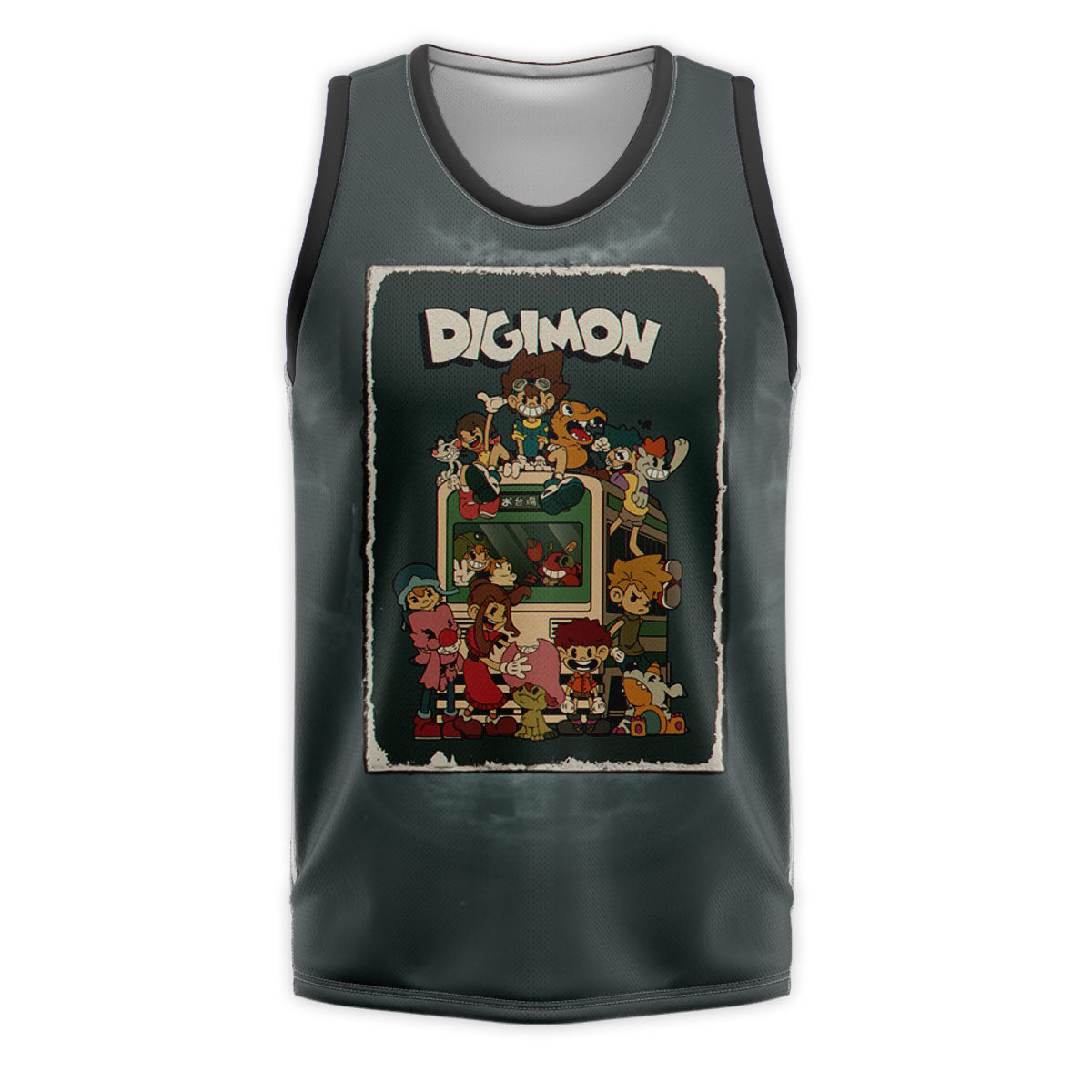 Digimon Adventure Digidestined Dark Group Poster Anime Apparel