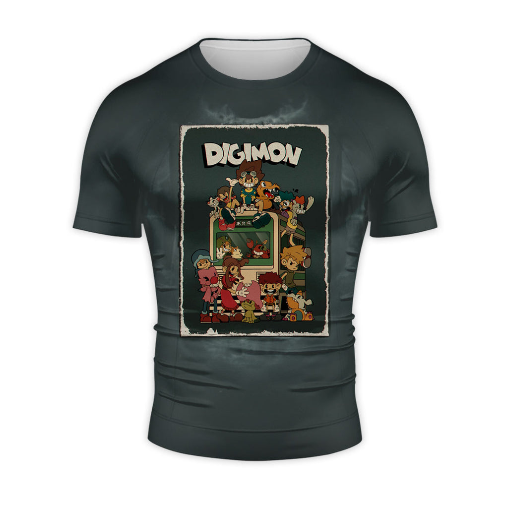 Digimon Adventure Digidestined Dark Group Poster Anime Apparel
