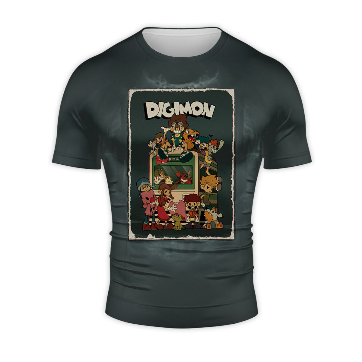 Digimon Adventure Digidestined Dark Group Poster Anime Apparel