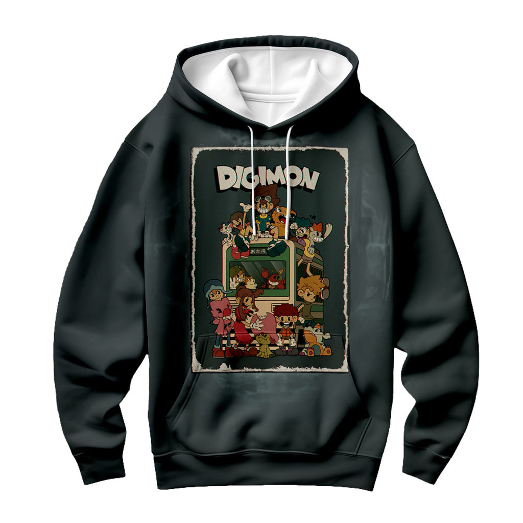 Digimon Adventure Digidestined Dark Group Poster Anime Apparel