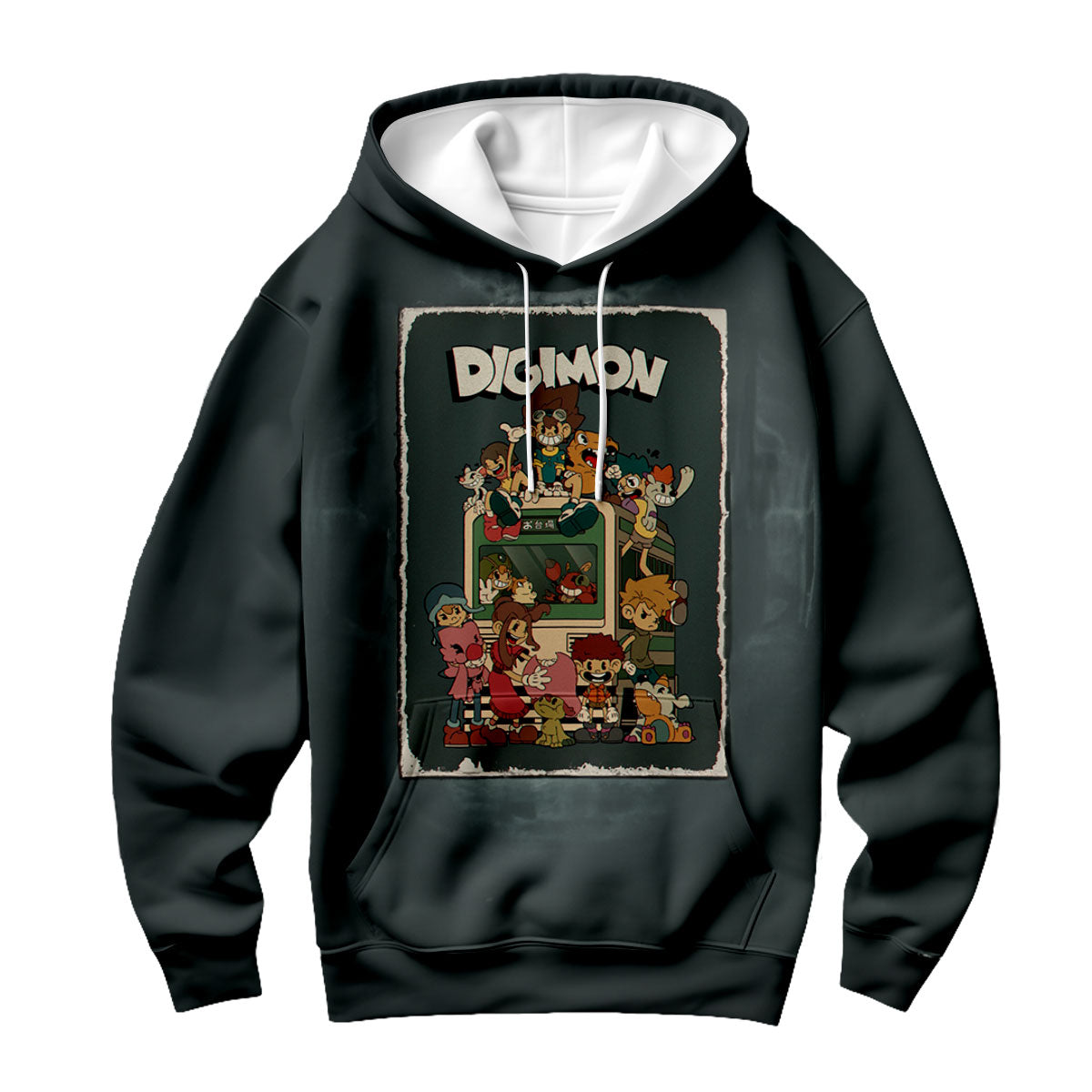 Digimon Adventure Digidestined Dark Group Poster Anime Apparel