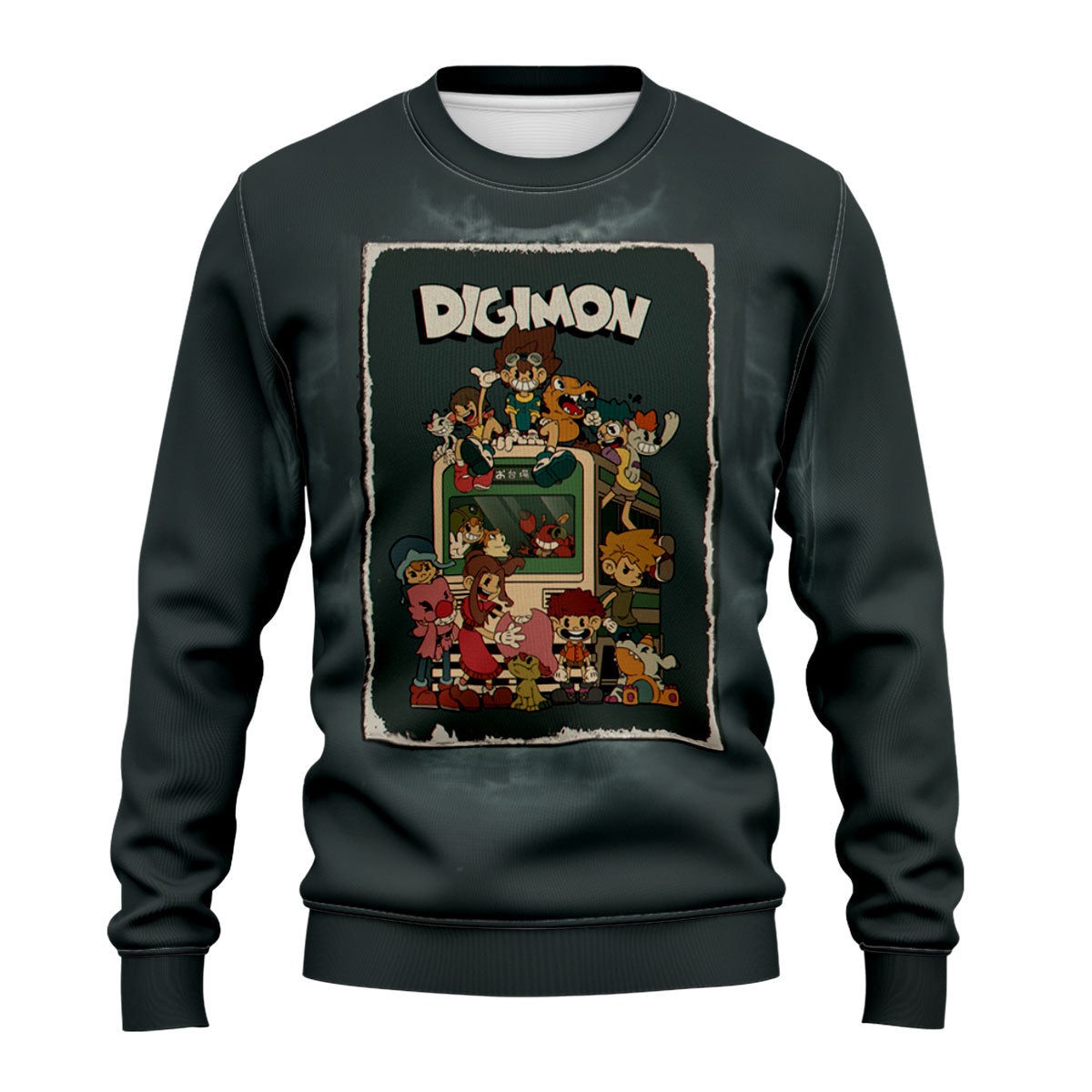 Digimon Adventure Digidestined Dark Group Poster Anime Apparel