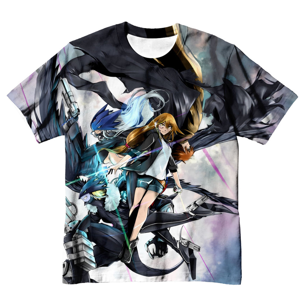 Digimon Adventure Digimon And Girl With Black Wings Anime Apparel