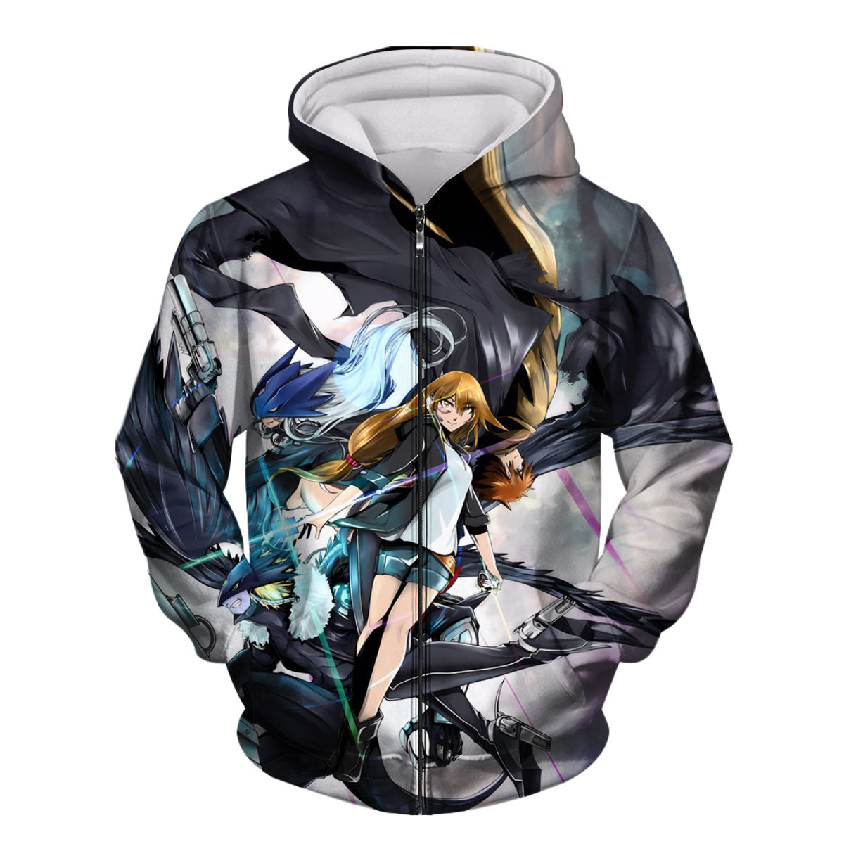 Digimon Adventure Digimon And Girl With Black Wings Anime Apparel