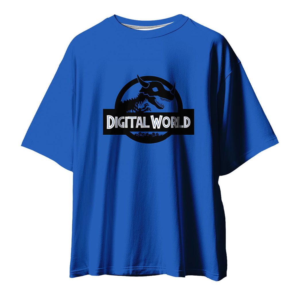 Digimon Adventure Digimon Dinosaur World Blue Logo Anime Apparel