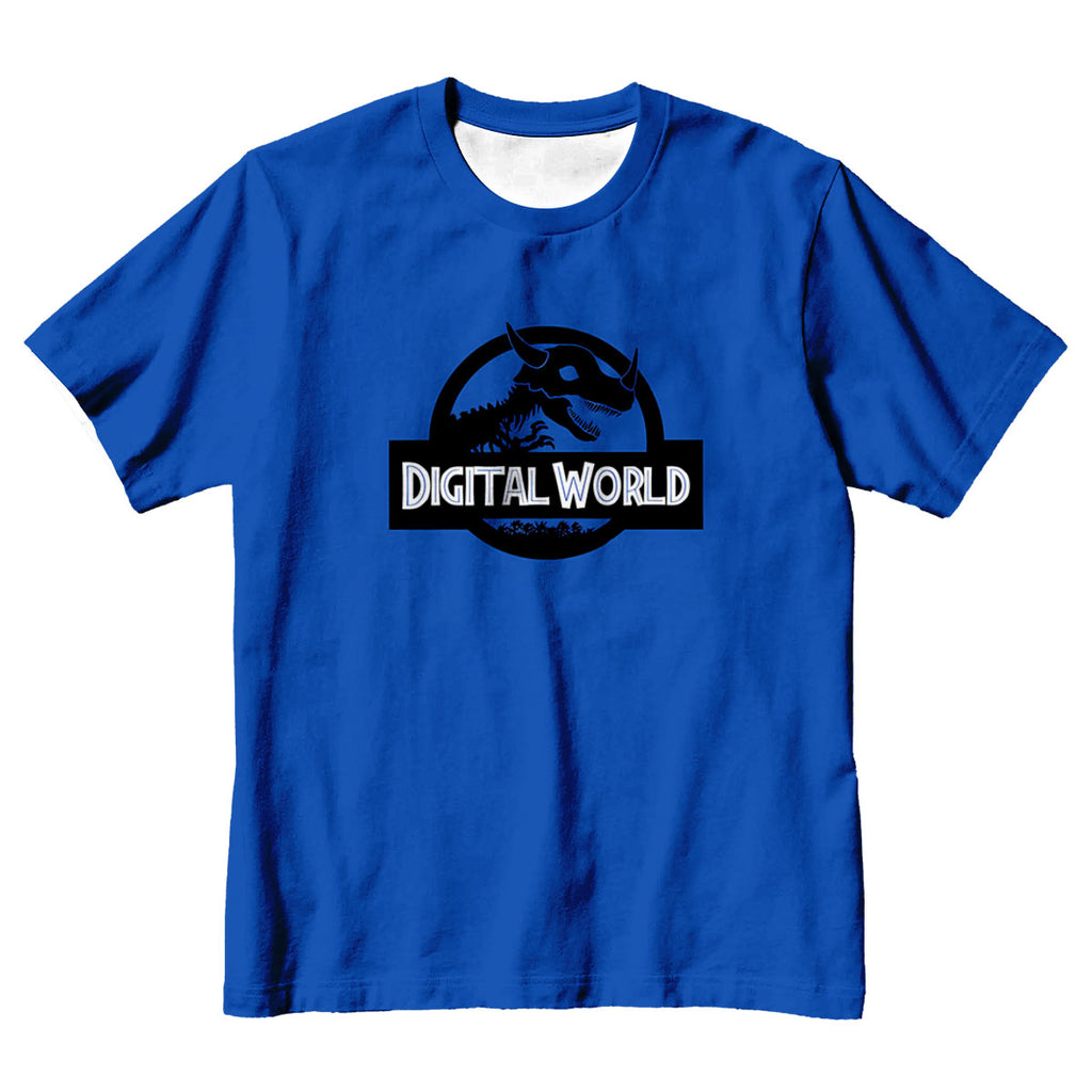 Digimon Adventure Digimon Dinosaur World Blue Logo Anime Apparel