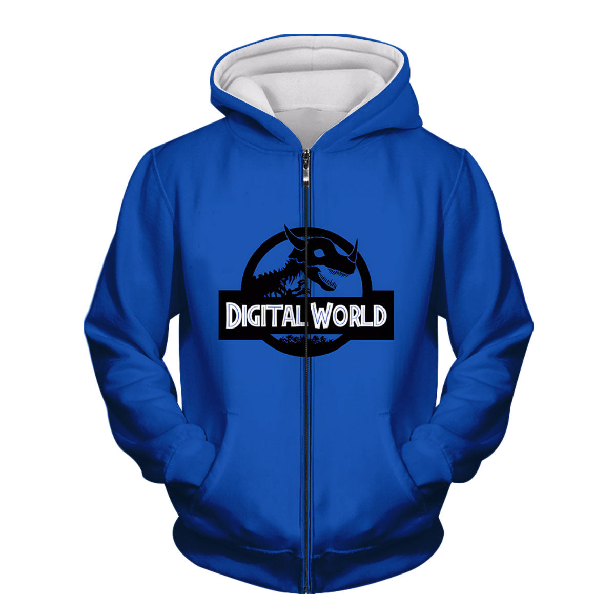 Digimon Adventure Digimon Dinosaur World Blue Logo Anime Apparel