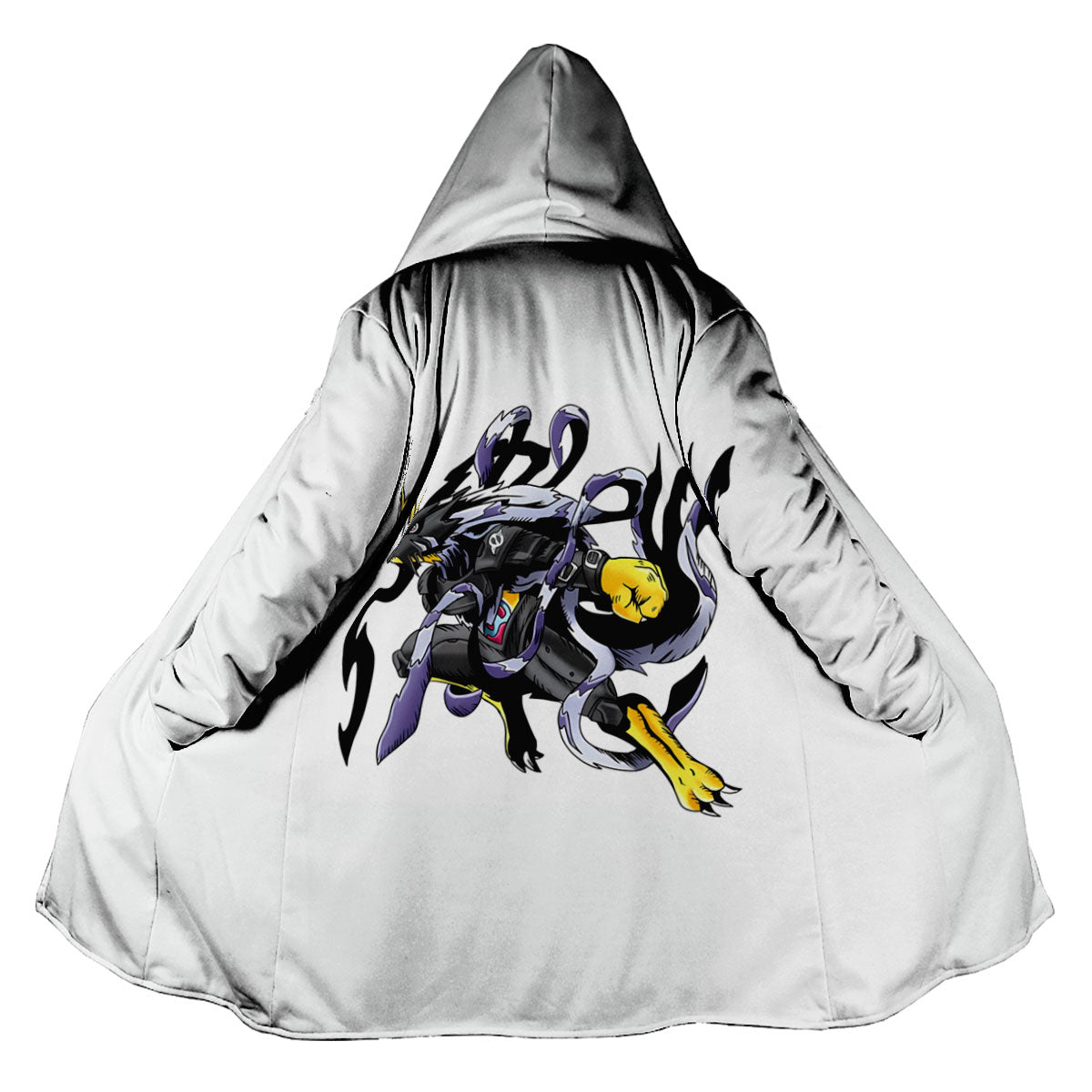 Digimon Adventure Digimon Dynamic Pose Black Yellow Purple Anime Apparel