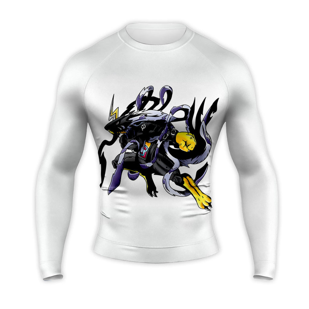 Digimon Adventure Digimon Dynamic Pose Black Yellow Purple Anime Apparel