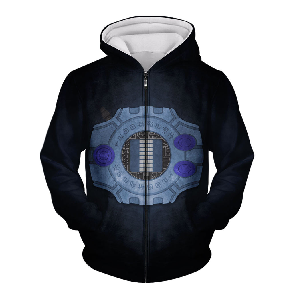 Digimon Adventure Digivice Device On Dark Background Anime Apparel
