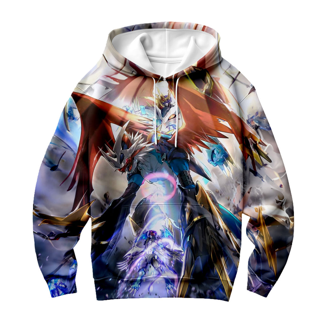 Digimon Adventure Dragon Emperor Emerging In Battle Flames Anime Apparel