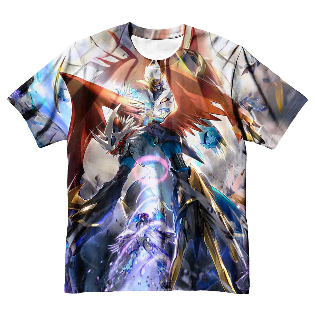 Digimon Adventure Dragon Emperor Emerging In Battle Flames Anime Apparel
